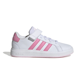 Sneakers bianche da bambina con strisce rosa adidas Grand Court 2.0 EL K, Brand, SKU s344000226, Immagine 0